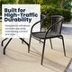 preview thumbnail 7 of 34, 3-piece Outdoor Table/Chair Set - 28.75"W x 28.75"D x 28"H