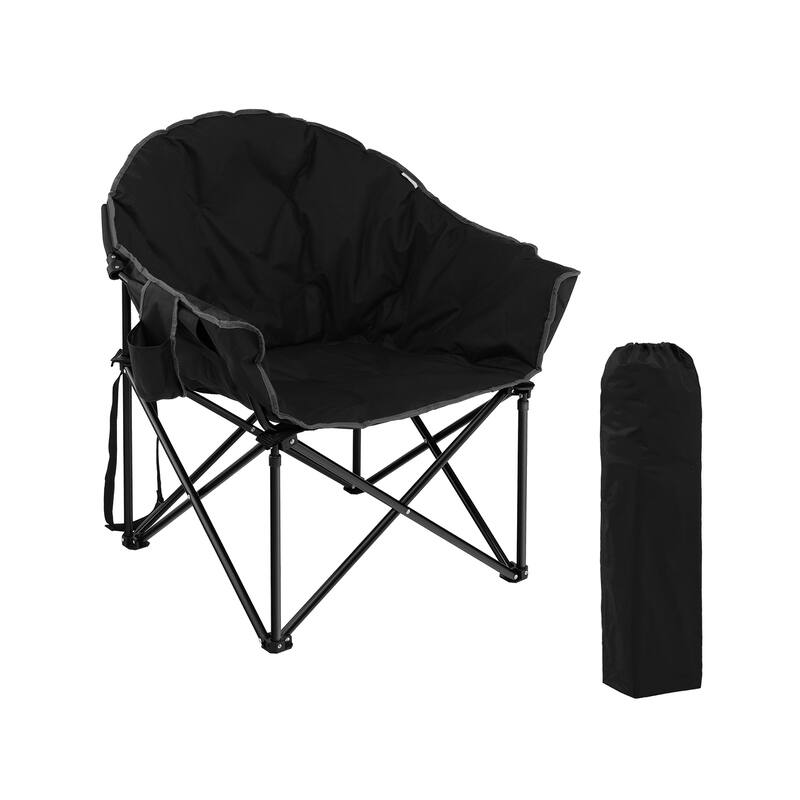 Portable Camping Chair Outdoor Folding Chair with Soft Padded Seat