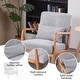 preview thumbnail 21 of 19, Mid-century Modern Accent Chair with Upholstered Pillow