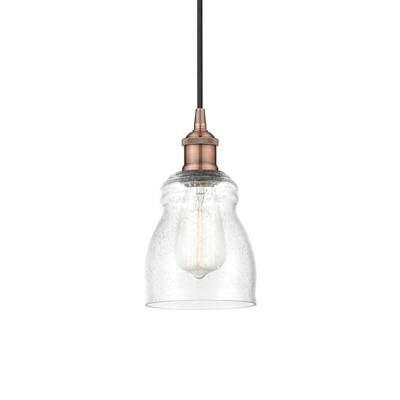 Innovations Lighting 616-1P-10-5 Ellery Pendant Ellery 5" Wide Mini - Antique Copper / Seedy