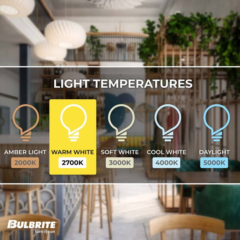Bulbrite Pack of (6) Dimmable Half Chrome Medium (E26) Incandescent Bulb