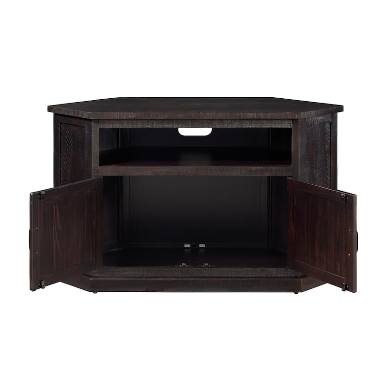 The Gray Barn Danebury Rustic 50-inch Solid Wood Corner TV Stand