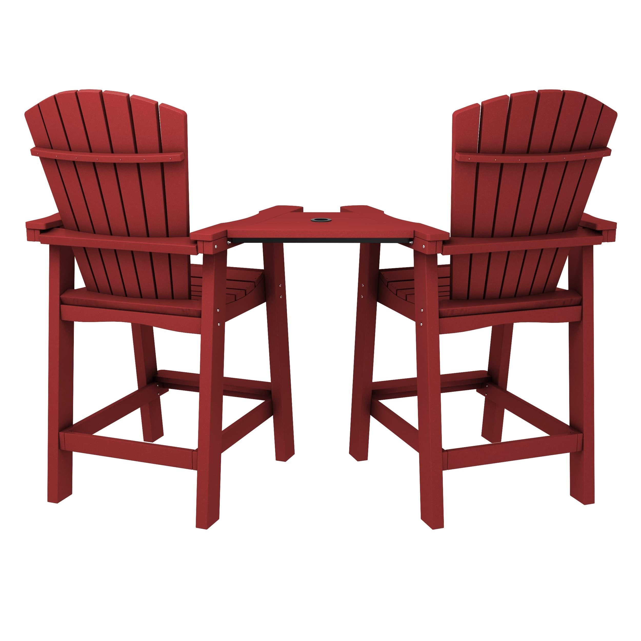 Tall adirondack hot sale chairs and table