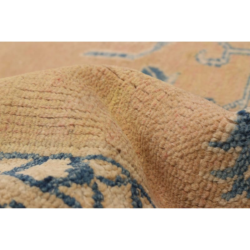 ECARPETGALLERY Hand-knotted Finest Ghazni Tan Wool Rug - 7'2 x 10'2