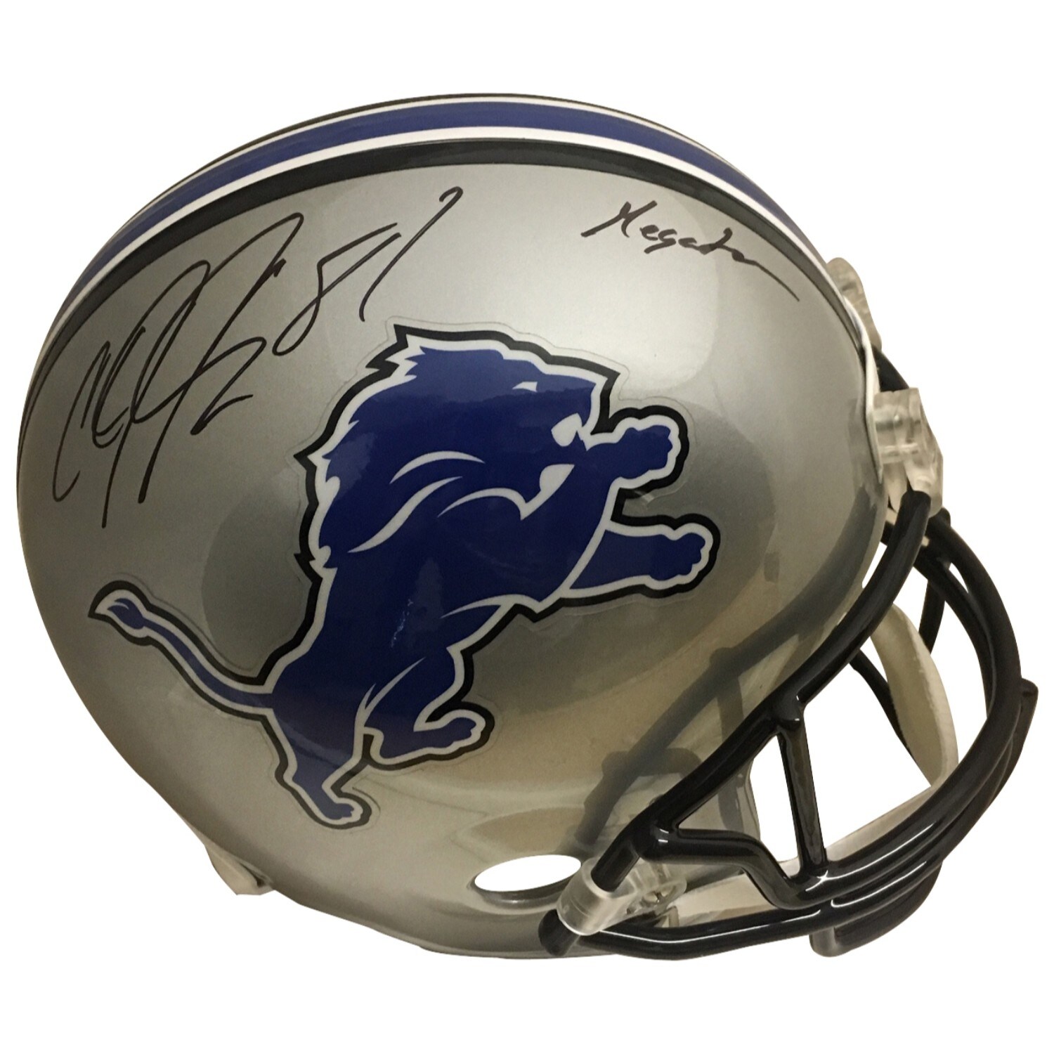 calvin johnson autographed football