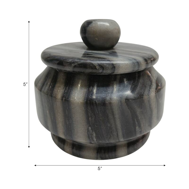 Stone Marble Decorative Jar Carved Tall Versatile Accent Display