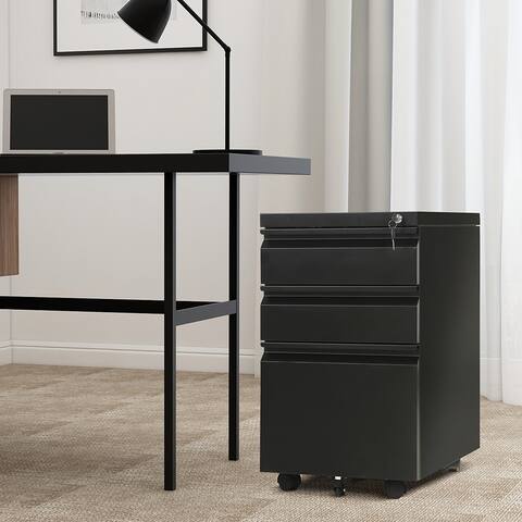 Home Office Furniture Mobile Cabinet File Cabinet with 3 Drawers