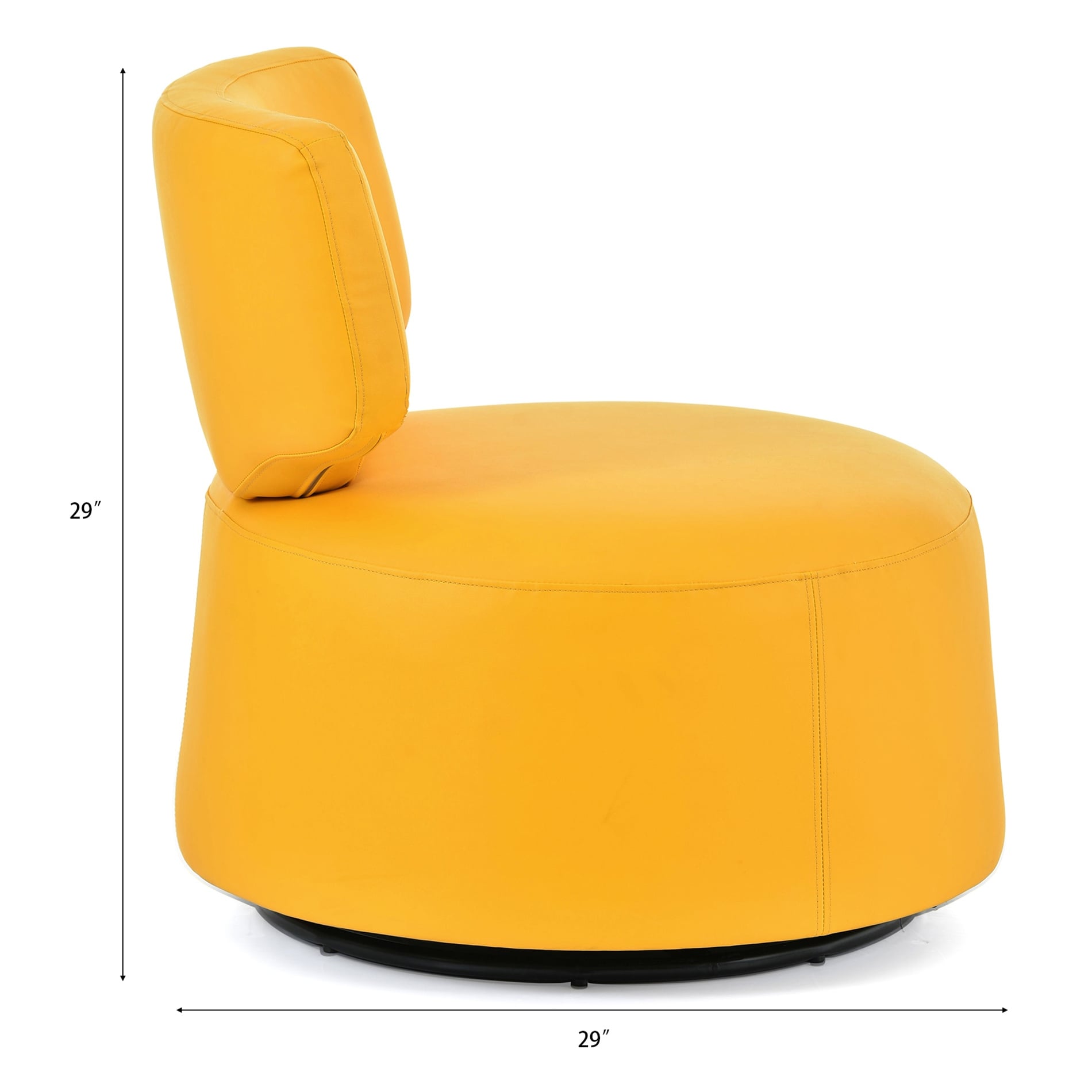 Yellow bucket online chair