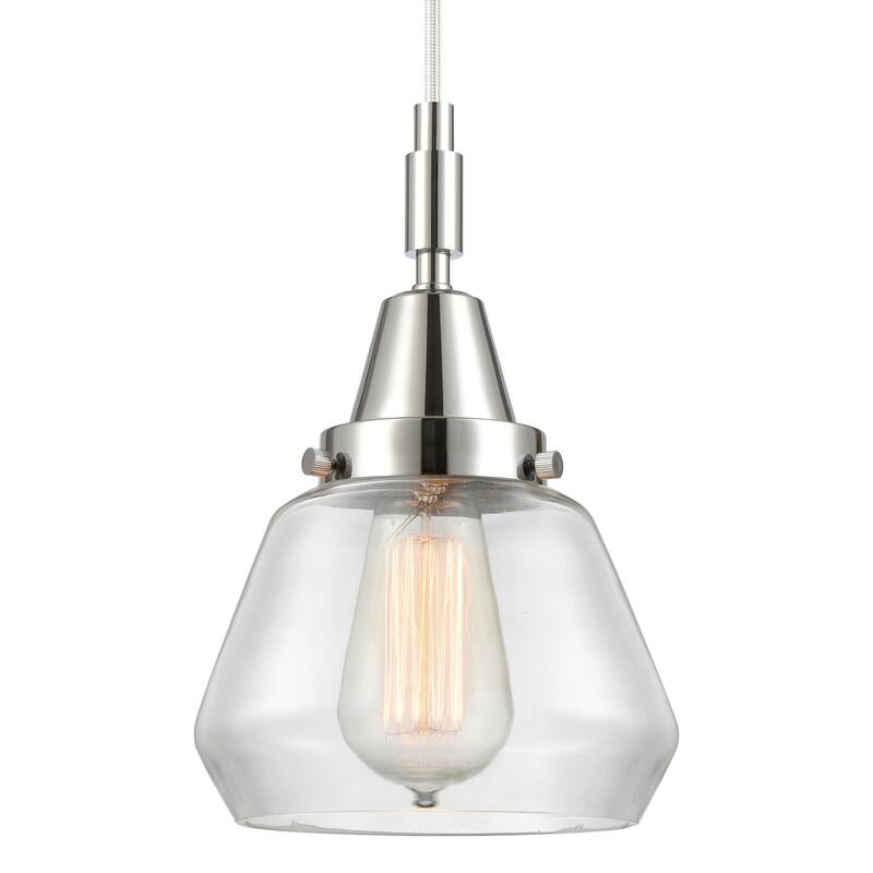 Innovations Lighting 447-1P-G172 Fulton 7" Wide Mini Pendant with - Polished Chrome