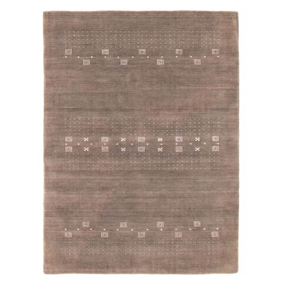 Kashkuli Gabbeh Grey Rug 4'9" x 6'6" - 4'9 x 6'6