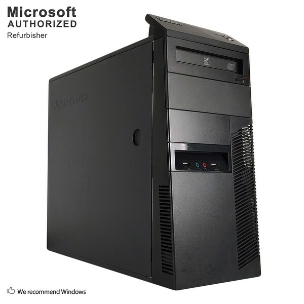 Lenovo M81 TW, Intel i5-2400 3.1G, 16G DDR3, 120GB SSD + 2TB HDD, DVD, WIFI, BT 4.0, HDMI, W10P64 (EN/ES)-Refurbished
