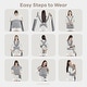 preview thumbnail 9 of 40, Baby Wrap Carrier, Soft & Secure Infant Wrap by Comfy Cubs