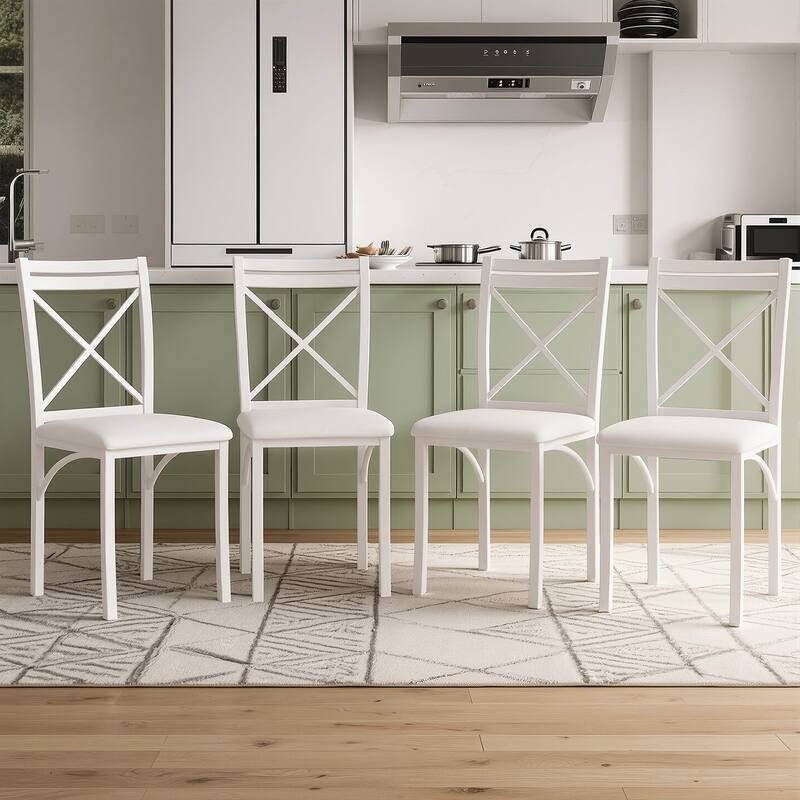 VECELO Round Dining Table and Chairs Sets 4 Colors Dining Table Set