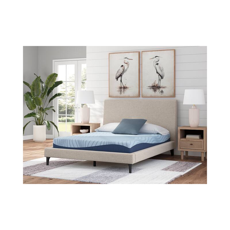 Signature Design by Ashley Peak 2.0 8 Memory Foam Blue California King Mattress
