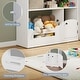 preview thumbnail 12 of 12, Kids Bookshelf,Toy Storage Organizer,Wooden Toddler Bookcase with Motion Sensor Light
