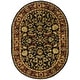 preview thumbnail 30 of 38, SAFAVIEH Heritage Krysta Hand-tufted Wool Traditional Area Rug 4'6" x 6'6" Oval - Black/Red - Oval