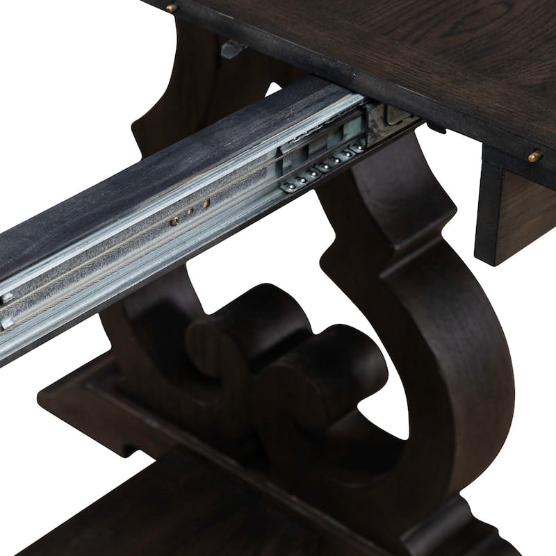 Liberty Furniture Grant Park Trestle Dining Table with Expandable Leaf - Width 42" x Depth 102" x Height 30"