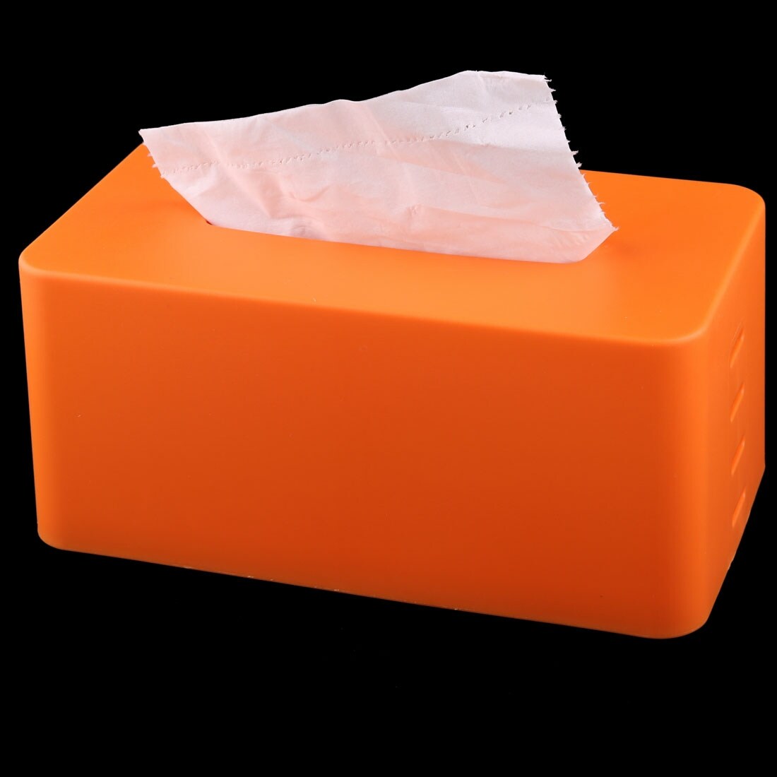 orange tissue box holder