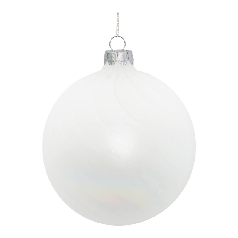 Iridescent Glass Ball Ornament (Set of 12) - N/A