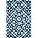preview thumbnail 16 of 75, SAFAVIEH Handmade Four Seasons Cristine Floral Rug 3'6" x 5'6" - Navy/Ivory - Rectangle