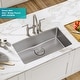 preview thumbnail 3 of 87, KRAUS Dex Stainless Steel Single Bowl Undermount Kitchen Bar Sink