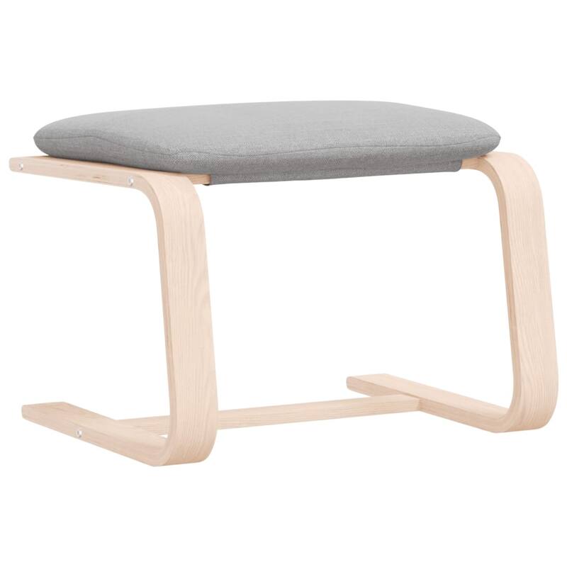 vidaXL Ottoman Footstool Pouf Hassock Stool Pouffe Living Room Seat Fabric - 20.1"x16.1"x15.7"