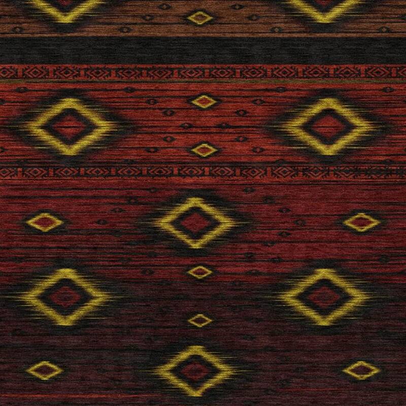 HomeRoots Tribal Transitional Rectangle Outdoor Rug