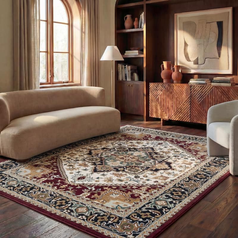 SAFAVIEH Handmade Heritage Carrol Traditional Oriental Wool Rug