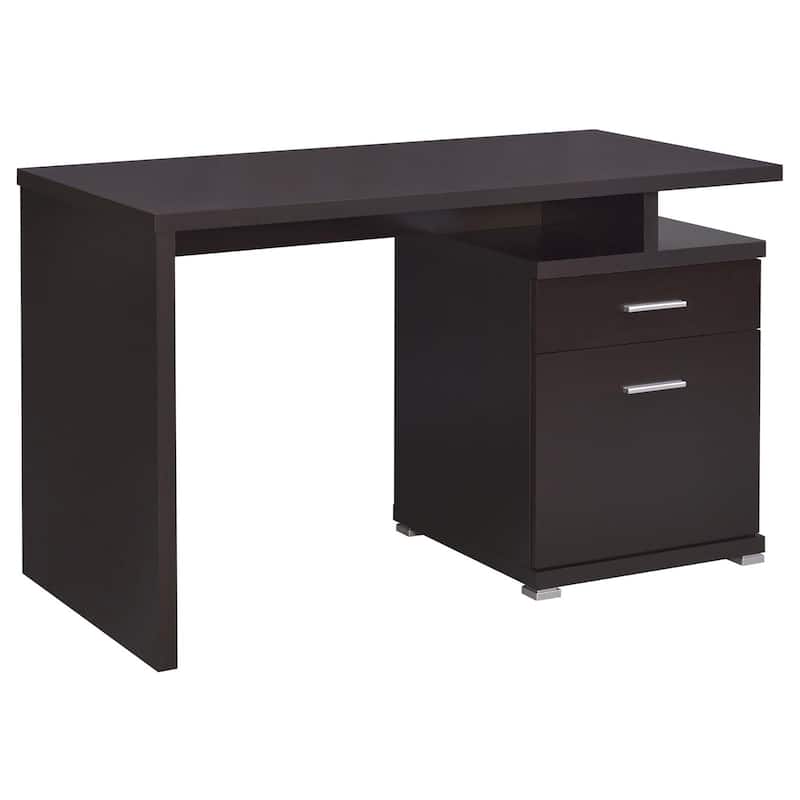 GDFStudio - Lucas Contemporary 2-Drawer Reversible Office Desk with Spacious Workspace and Practical Storage