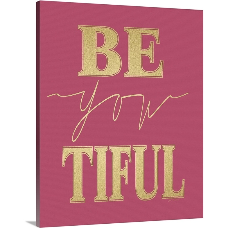 Shop Be You Tiful Canvas Wall Art Overstock 16891156