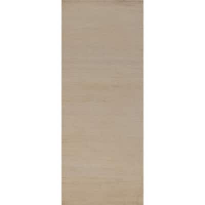 Hand Knotted Oriental 100% Wool Carpet Modern Solid Beige & Ivories Gabbeh Runner Rug - 8' 2'' X 2' 7''