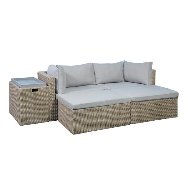 Rye Studio Modular 6piece Outdoor Wicker Seating Set Bed Bath