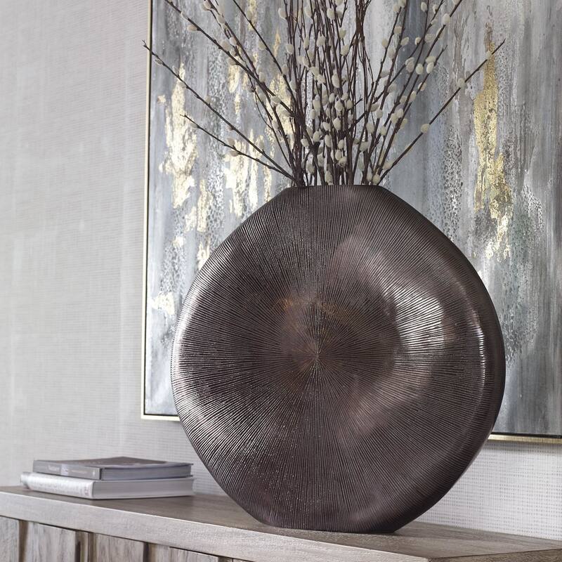 Uttermost 18001 Gretchen 22" Tall Aluminum Vase