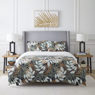 Pointehaven 250TC Tropical Nights Combed Cotton  Duvet Set