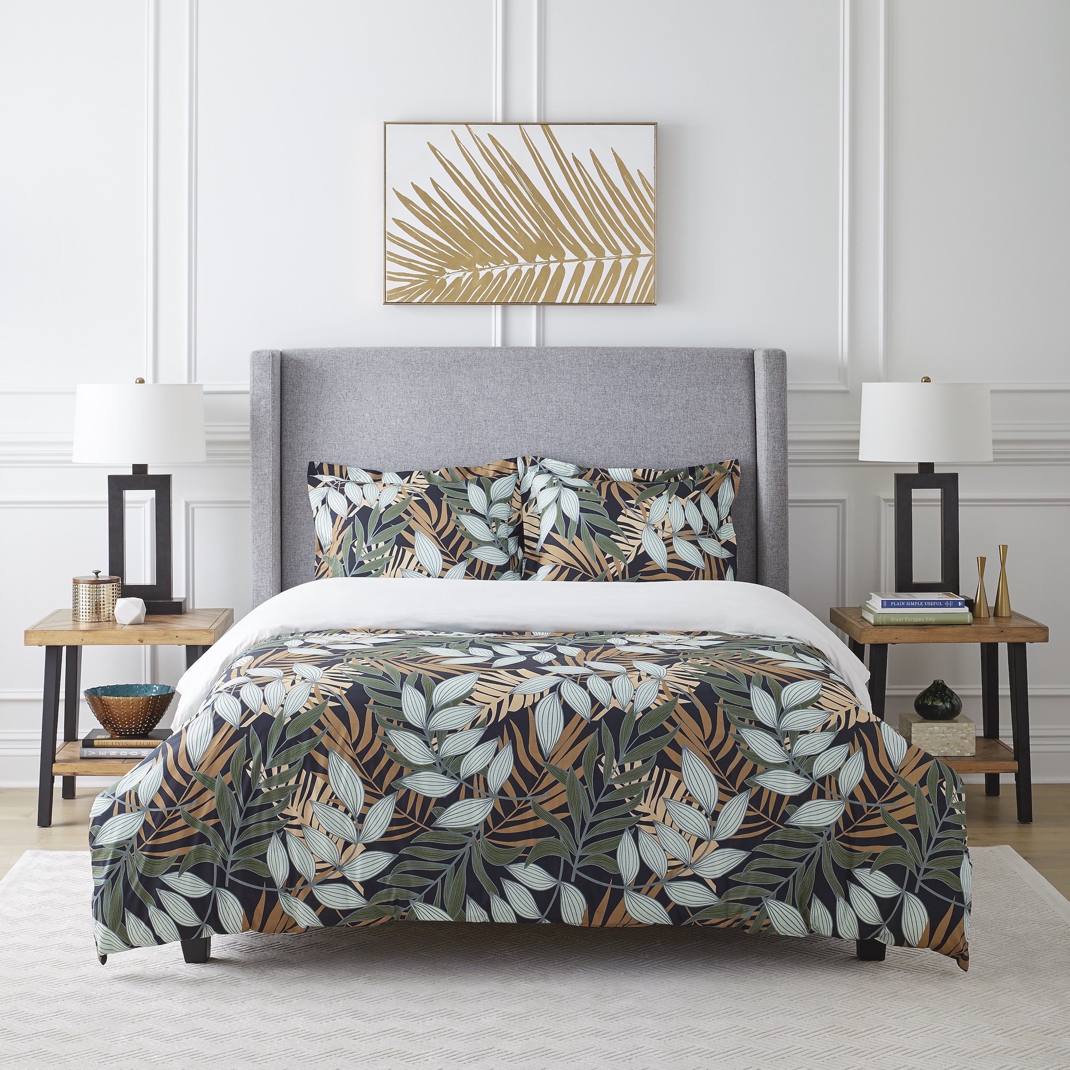 Pointehaven 250TC Tropical Nights Combed Cotton Duvet Set