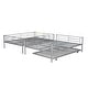 preview thumbnail 6 of 8, Full Over Full Metal Bunk Bed with Trundle, No Box Spring Need