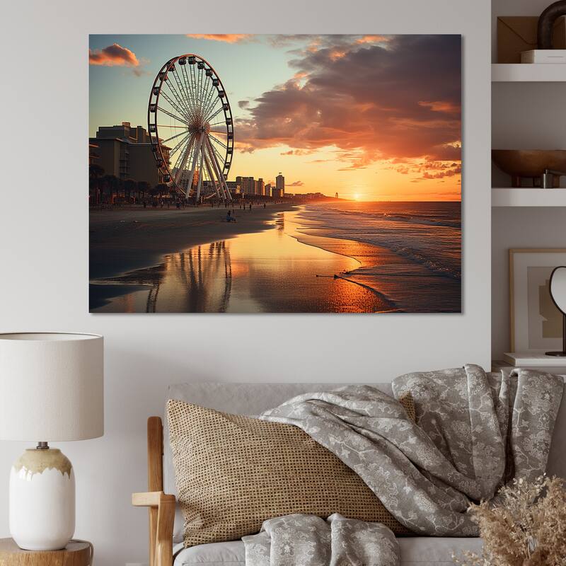 Designart "Myrtle Beach South I" Nautical & Beach Wall Decor
