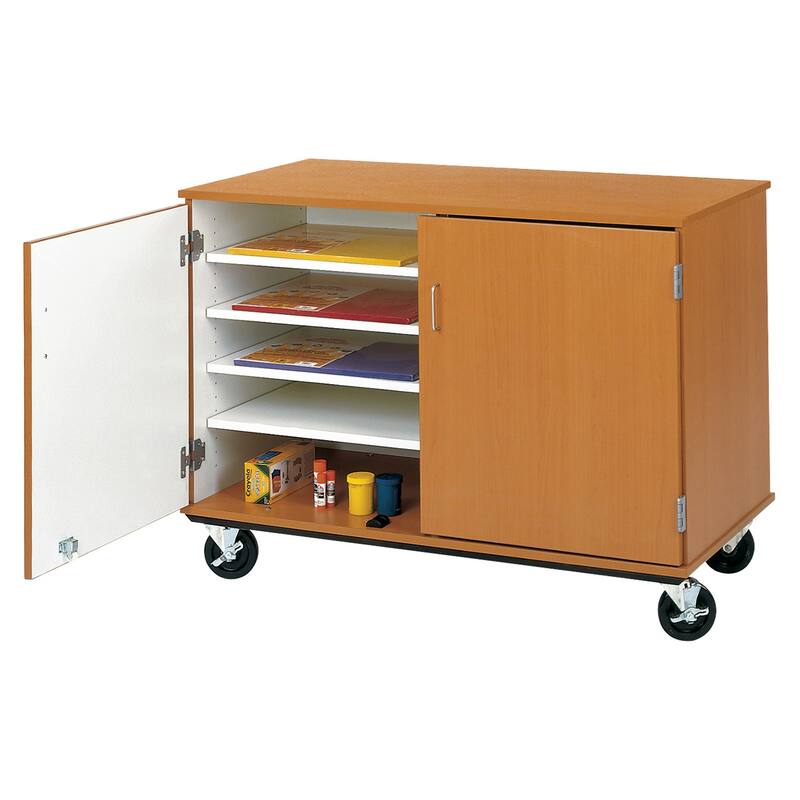 36" Adjustable Storage Cabinet with Locking Door - Paper Organizer, File Storage, Home & Office