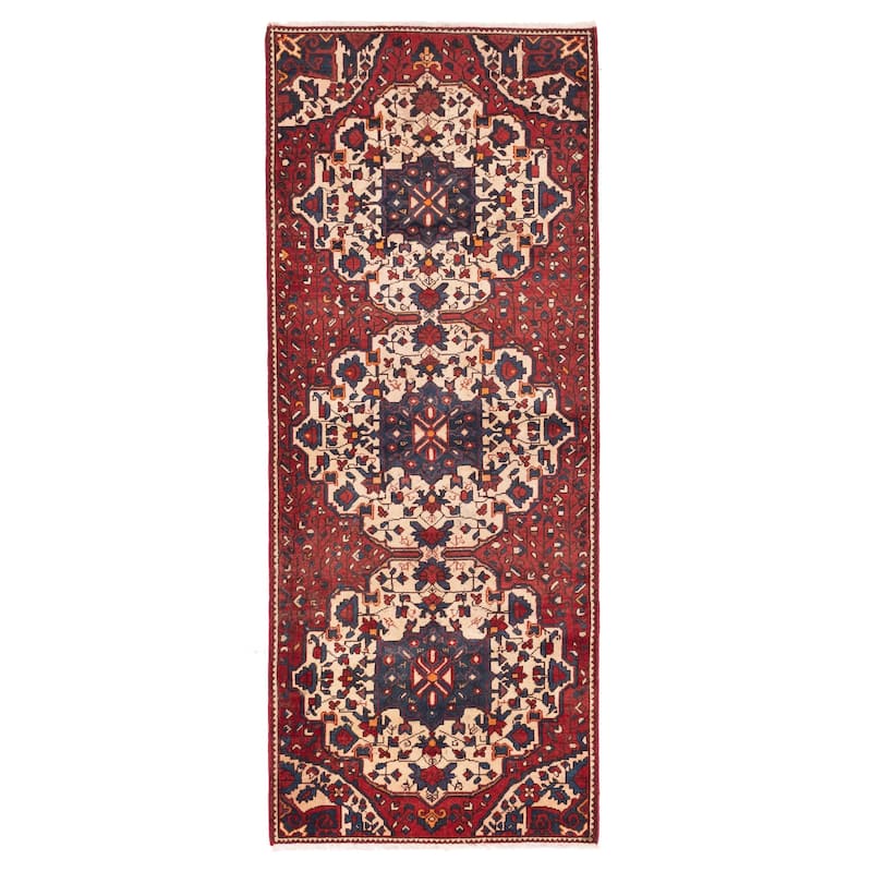 ECARPETGALLERY Hand-knotted Konya Anatolian Red Wool Rug - 3'4 x 9'0