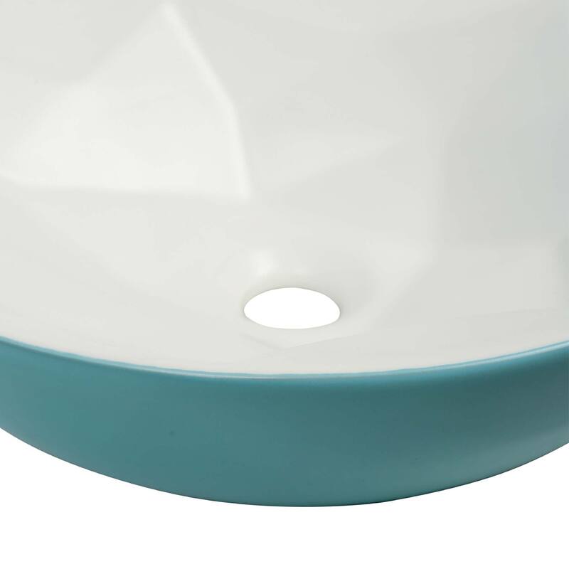 Fine Fixtures 16 inch Round Ceramic Vessel Bathroom Sink