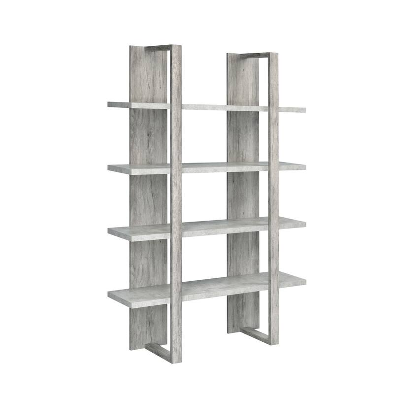 Mystrene 4-shelf Two-tone Bookcase