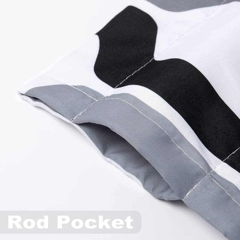 DriftAway Riley Geo Lined Window Curtain Valance