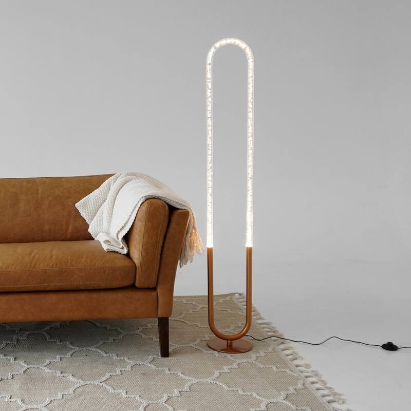 Contemporary Floor Lamp, LED Standing Light for Living Room Centerpiece, Bedroom & Office Lighting