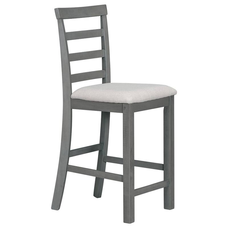 5 PCS Multi-Functional Rubber Wood Dining Set withIntegrated 9 Bar Wine Compartment