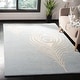 preview thumbnail 2 of 60, SAFAVIEH Handmade Soho Simi Peacock Feather N.Z. Wool Rug 3'6" x 5'6" - Light Blue/Ivory - Rectangle