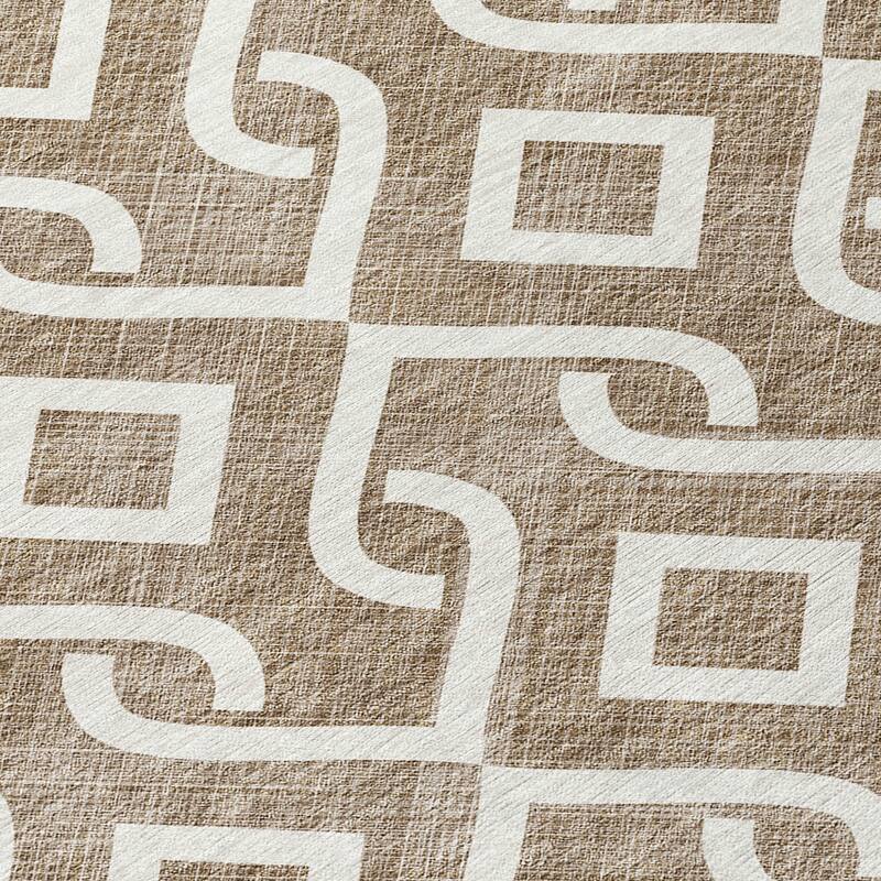 HomeRoots Geometric Transitional Rectangle Outdoor Rug
