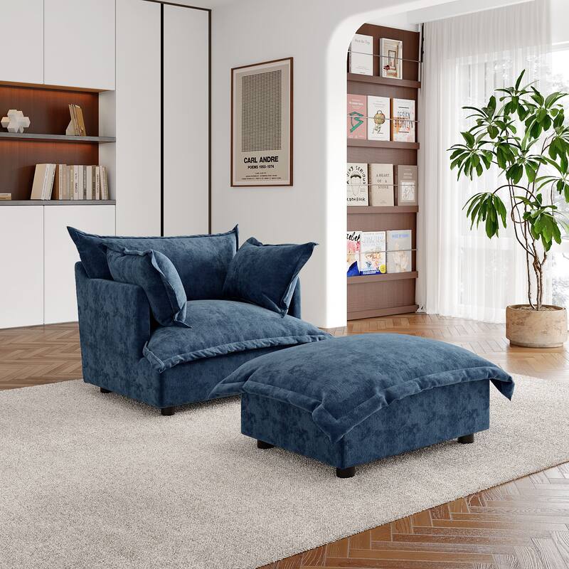 Double Layer Cushion Comfy Cloud Modular Sectional Sofa Set