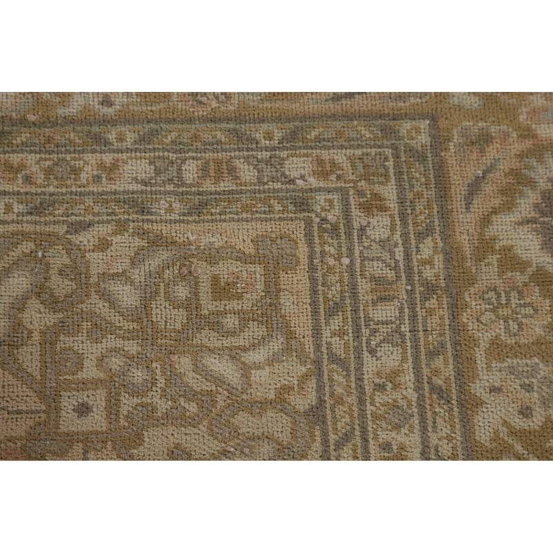 Najafabad Persian Vintage Rug Handmade Wool Carpet - 7'5"x 10'5"