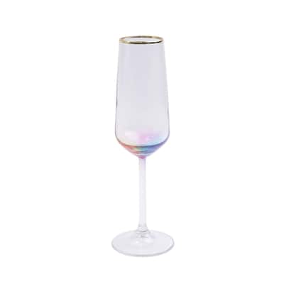 viva by VIETRI Rainbow Champagne Flute