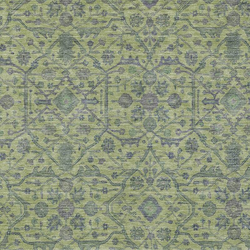 HomeRoots Floral Transitional Rectangle Outdoor Rug